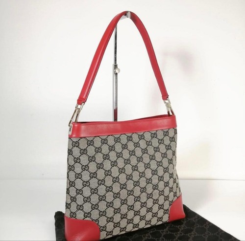 Gucci canvas leather red - gg,